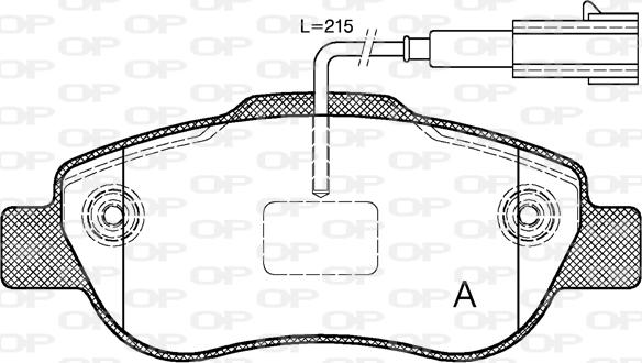 Open Parts BPA1100.11 - Bremžu uzliku kompl., Disku bremzes adetalas.lv