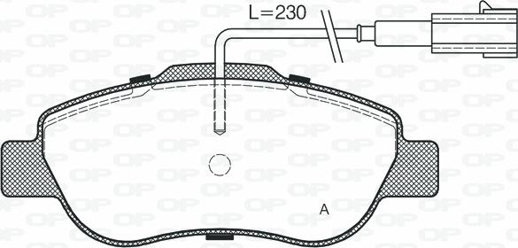 Open Parts BPA1100.12 - Bremžu uzliku kompl., Disku bremzes adetalas.lv