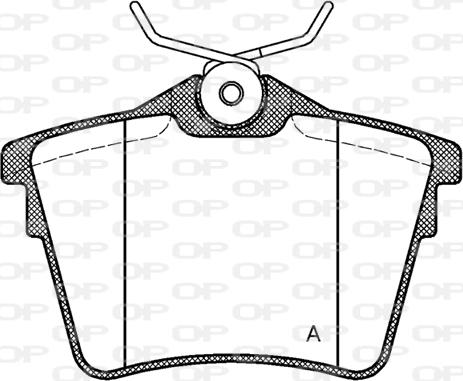 Open Parts BPA1103.00 - Bremžu uzliku kompl., Disku bremzes adetalas.lv