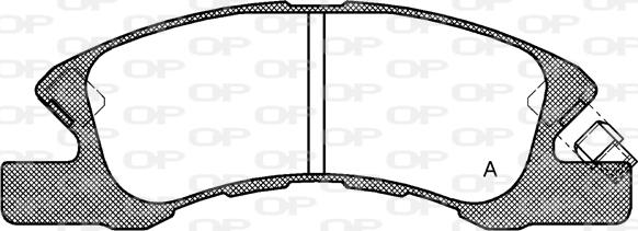 Open Parts BPA1111.02 - Bremžu uzliku kompl., Disku bremzes adetalas.lv