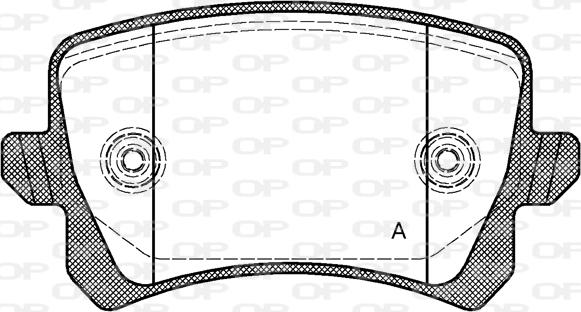 Open Parts BPA1342.00 - Bremžu uzliku kompl., Disku bremzes adetalas.lv