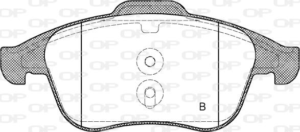 Open Parts BPA1350.00 - Bremžu uzliku kompl., Disku bremzes adetalas.lv