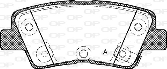 Open Parts BPA1362.42 - Bremžu uzliku kompl., Disku bremzes adetalas.lv