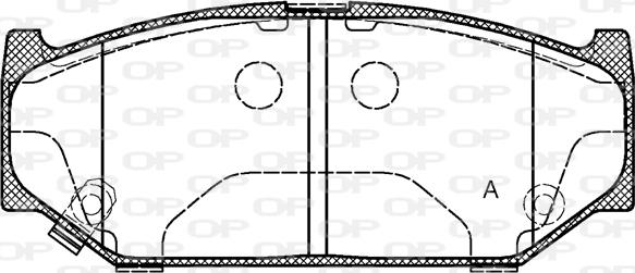 Open Parts BPA1381.11 - Bremžu uzliku kompl., Disku bremzes adetalas.lv