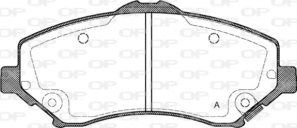 Open Parts BPA1259.02 - Bremžu uzliku kompl., Disku bremzes adetalas.lv