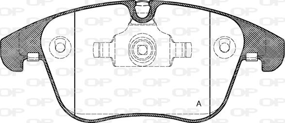 Open Parts BPA1219.00 - Bremžu uzliku kompl., Disku bremzes adetalas.lv