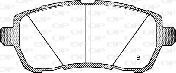 Open Parts BPA1281.02 - Bremžu uzliku kompl., Disku bremzes adetalas.lv