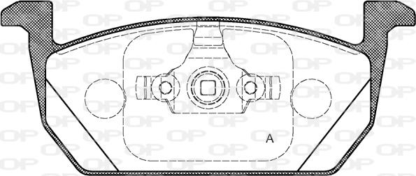 Open Parts BPA1710.00 - Bremžu uzliku kompl., Disku bremzes adetalas.lv