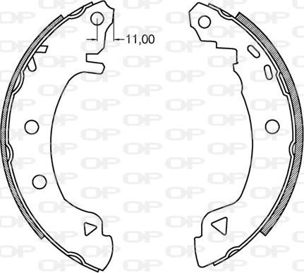 Open Parts BSA2099.00 - Bremžu loku komplekts adetalas.lv