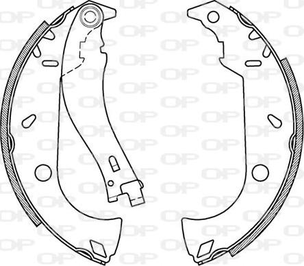 Open Parts BSA2095.00 - Bremžu loku komplekts adetalas.lv