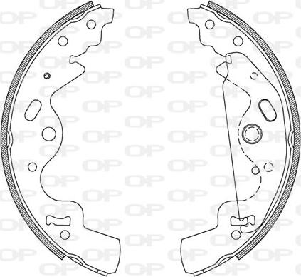 Open Parts BSA2096.00 - Bremžu loku komplekts adetalas.lv