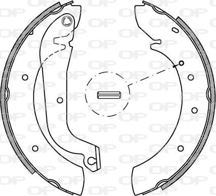 Open Parts BSA2093.00 - Bremžu loku komplekts adetalas.lv