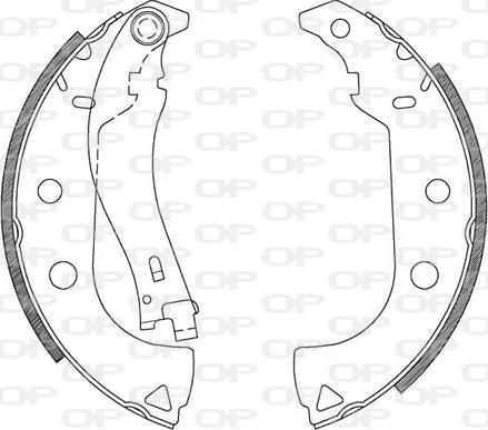 Open Parts BSA2092.00 - Bremžu loku komplekts adetalas.lv