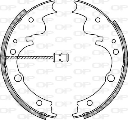 Open Parts BSA2046.00 - Bremžu loku komplekts adetalas.lv