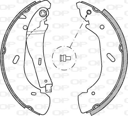 Open Parts BSA2048.00 - Bremžu loku komplekts adetalas.lv