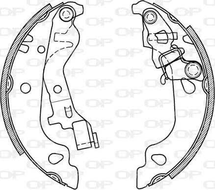 Open Parts BSA2043.00 - Bremžu loku komplekts adetalas.lv