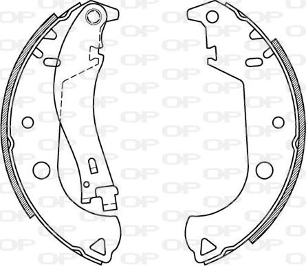 Open Parts BSA2059.00 - Bremžu loku komplekts adetalas.lv