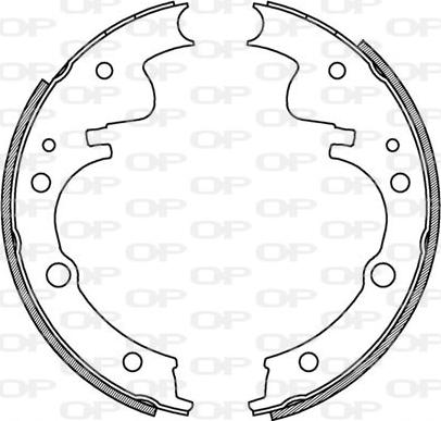 Open Parts BSA2058.00 - Bremžu loku komplekts adetalas.lv