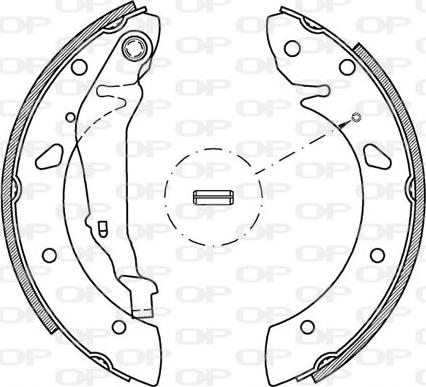 Open Parts BSA2052.00 - Bremžu loku komplekts adetalas.lv