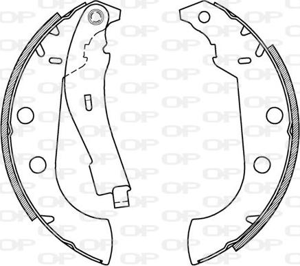 Open Parts BSA2064.00 - Bremžu loku komplekts adetalas.lv