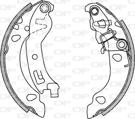 Open Parts BSA2068.00 - Bremžu loku komplekts adetalas.lv