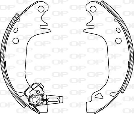 Open Parts BSA2062.00 - Bremžu loku komplekts adetalas.lv