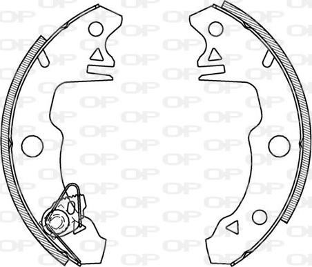 Open Parts BSA2005.00 - Bremžu loku komplekts adetalas.lv