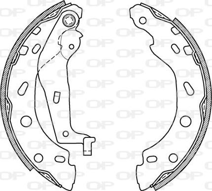 Open Parts BSA2000.00 - Bremžu loku komplekts adetalas.lv