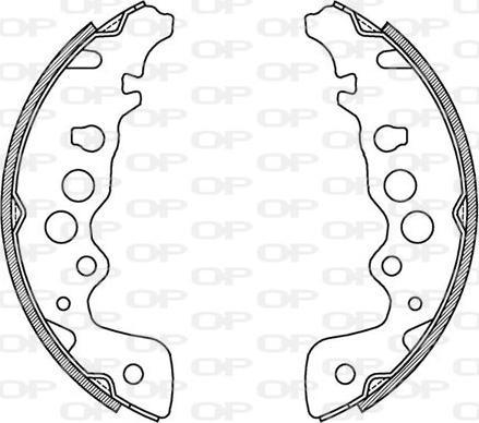 Open Parts BSA2017.00 - Bremžu loku komplekts adetalas.lv