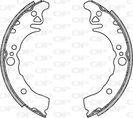 Open Parts BSA2084.00 - Bremžu loku komplekts adetalas.lv