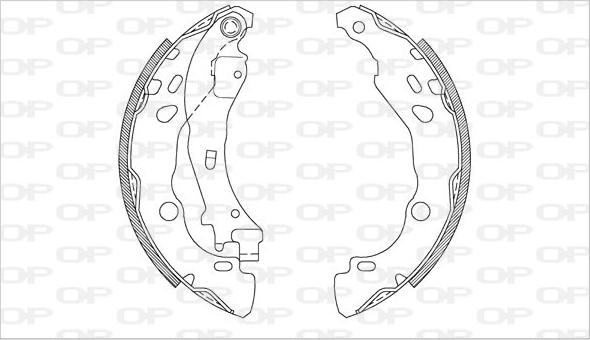 Open Parts BSA2080.00 - Bremžu loku komplekts adetalas.lv