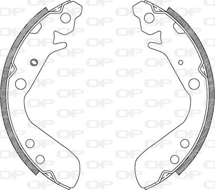 Open Parts BSA2082.00 - Bremžu loku komplekts adetalas.lv