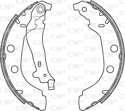 Open Parts BSA2039.00 - Bremžu loku komplekts adetalas.lv