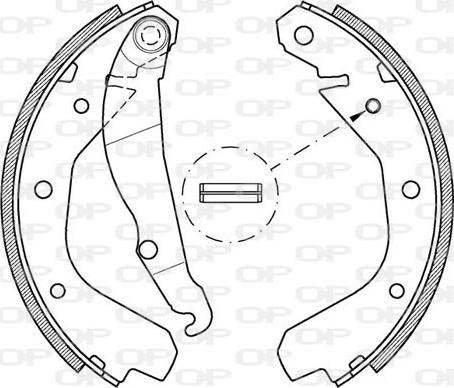 Open Parts BSA2034.00 - Bremžu loku komplekts adetalas.lv