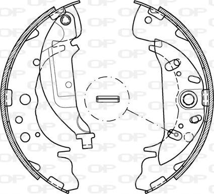 Open Parts BSA2036.00 - Bremžu loku komplekts adetalas.lv