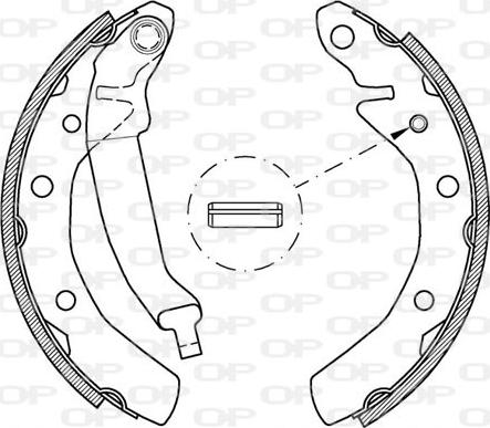 Open Parts BSA2032.00 - Bremžu loku komplekts adetalas.lv