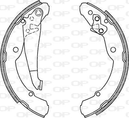 Open Parts BSA2029.00 - Bremžu loku komplekts adetalas.lv