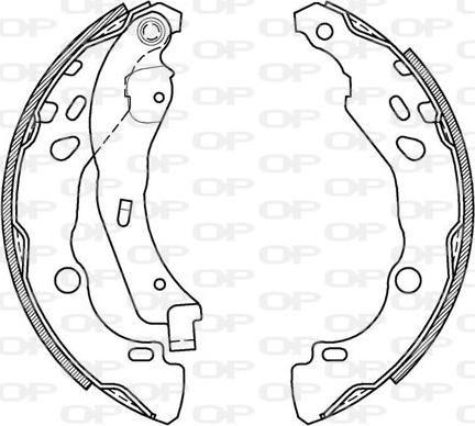 Open Parts BSA2079.00 - Bremžu loku komplekts adetalas.lv