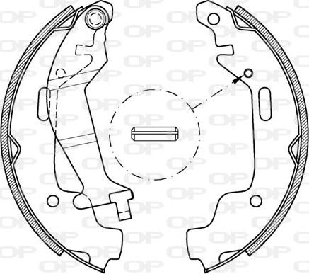 Open Parts BSA2074.00 - Bremžu loku komplekts adetalas.lv