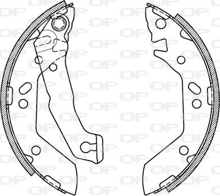 Open Parts BSA2070.00 - Bremžu loku komplekts adetalas.lv