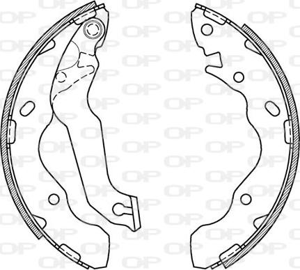 Open Parts BSA2071.00 - Bremžu loku komplekts adetalas.lv