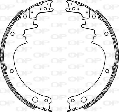 Open Parts BSA2072.00 - Bremžu loku komplekts adetalas.lv