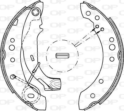 Open Parts BSA2077.00 - Bremžu loku komplekts adetalas.lv