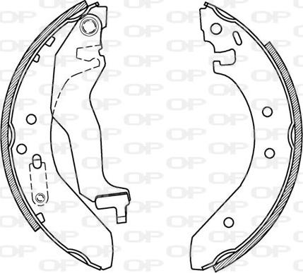 Open Parts BSA2152.00 - Bremžu loku komplekts adetalas.lv