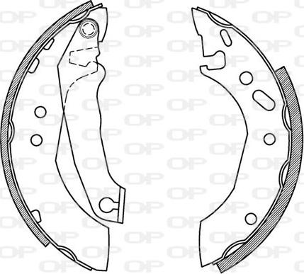 Open Parts BSA2166.00 - Bremžu loku komplekts adetalas.lv