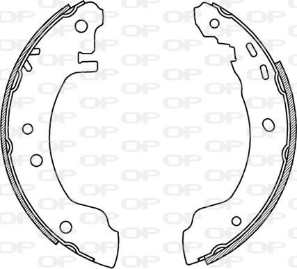 Open Parts BSA2168.00 - Bremžu loku komplekts adetalas.lv