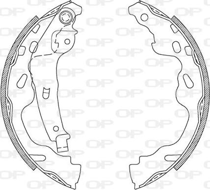 Open Parts BSA2104.00 - Bremžu loku komplekts adetalas.lv