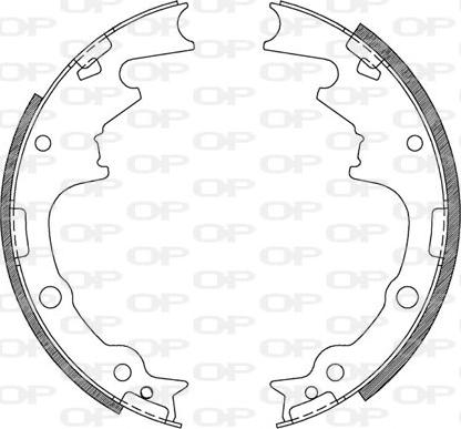 Open Parts BSA2105.00 - Bremžu loku komplekts adetalas.lv