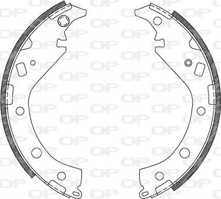 Open Parts BSA2116.00 - Bremžu loku komplekts adetalas.lv