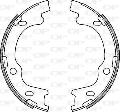 Open Parts BSA2184.00 - Bremžu loku komplekts adetalas.lv